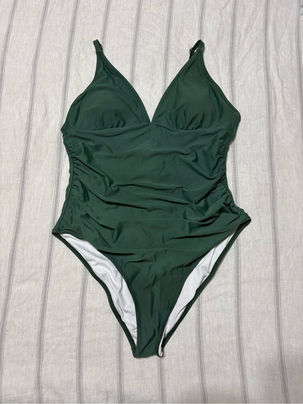 Women’s Tummy Control One Piece Swimsuit Olive Large
